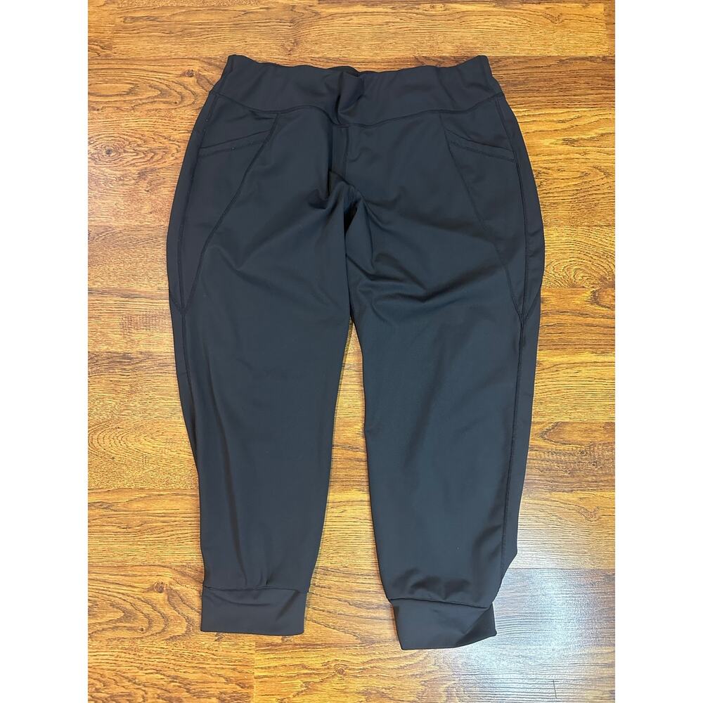 KÜHL Cropped Jogger Pants Women’s Large Black Outdoor Hiking Travel Athleisure
